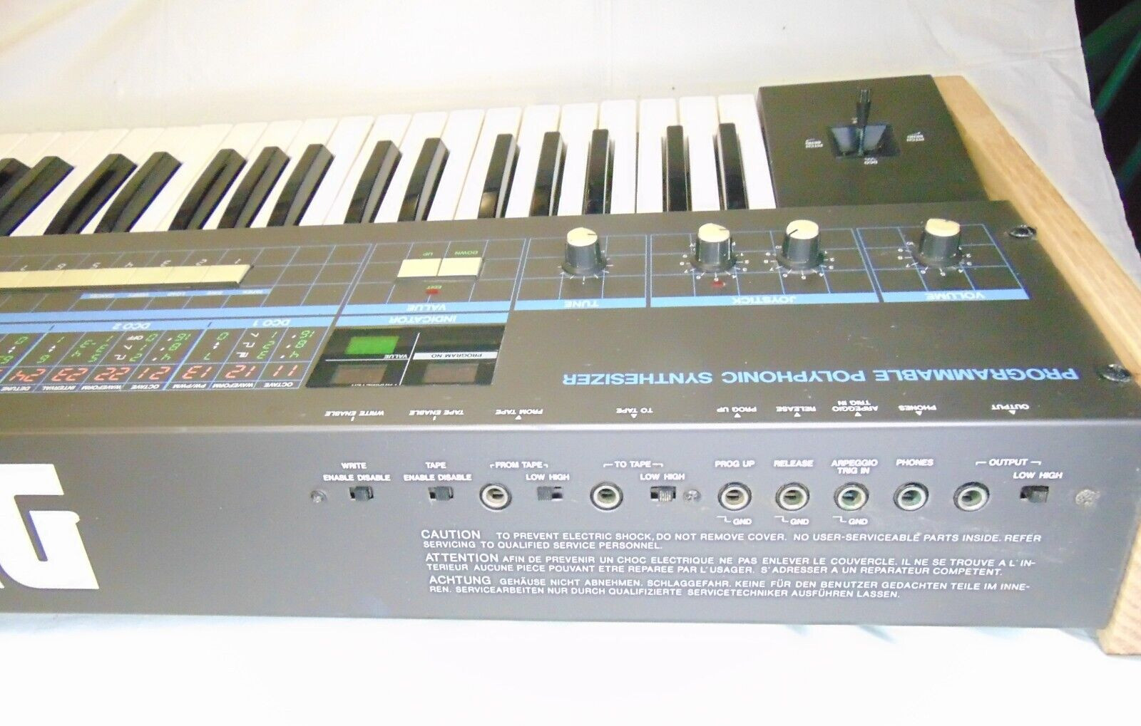Working KORG POLY-61 Vintage 1980's Synthesizer Keyboard