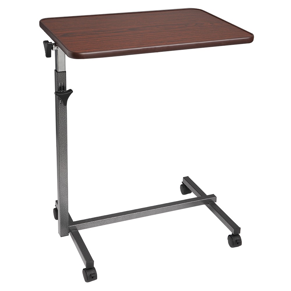 Multifunctional Adjustable Bedside Table MDF/Iron/4 Wheels With Brake