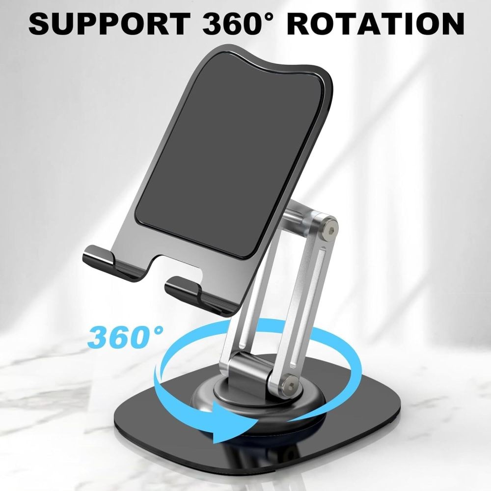 360° Rotating Universal Foldable Adjustable Tablet Stand Desk Phone Holder Mount