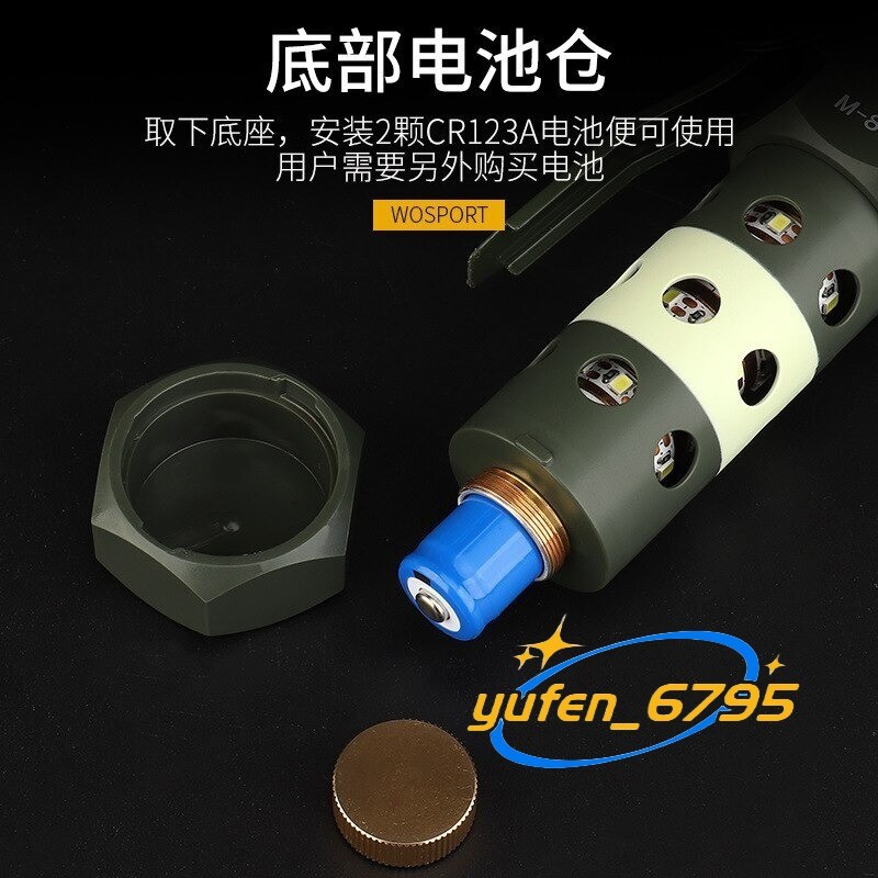 Emergency Flash Light Cosplay Nylon Dummy Flashbang Plastic Model Prop Gift New