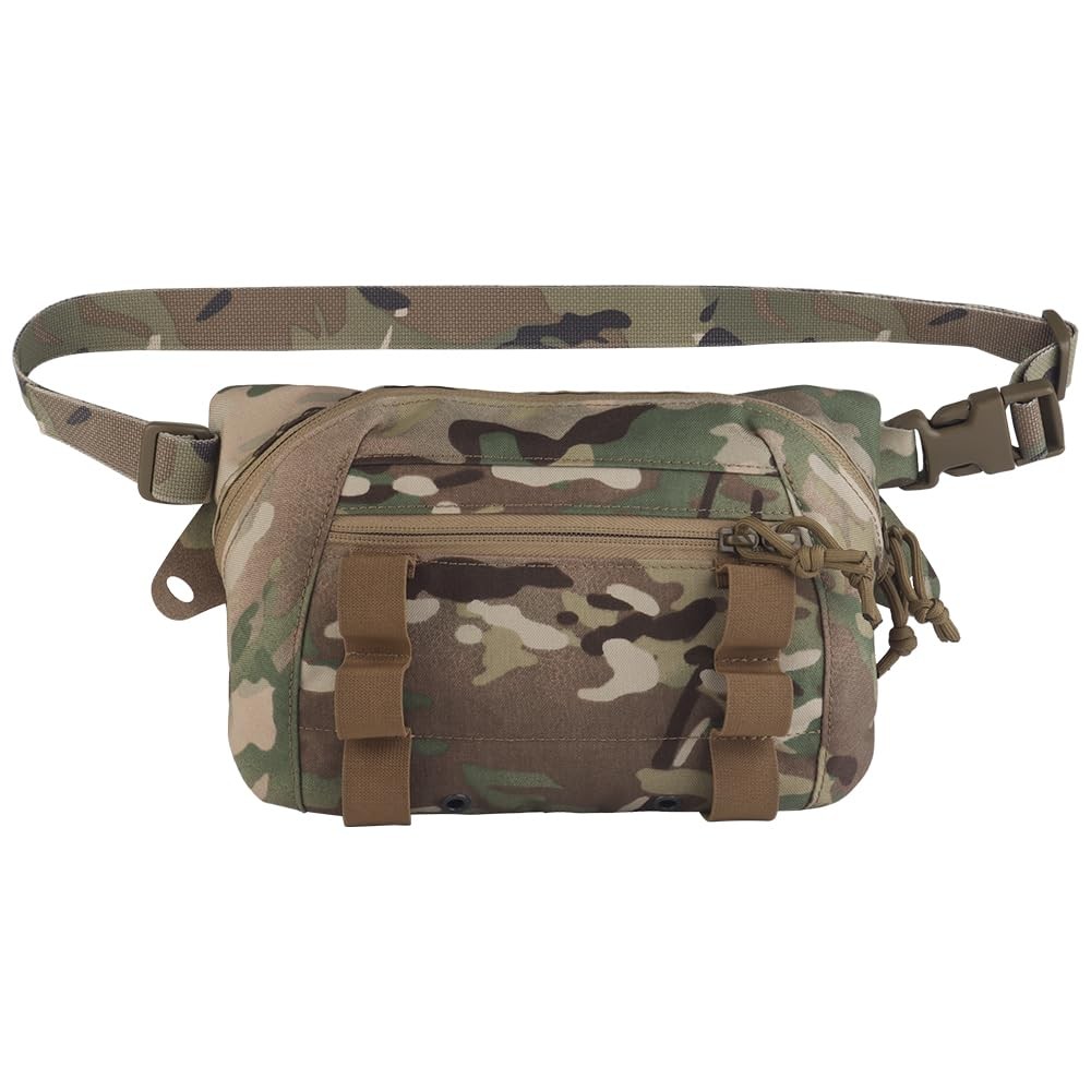 Tactical Drop Pouch Fanny Pack,Utility EDC Large Multi-Purpose Waist Bags for...