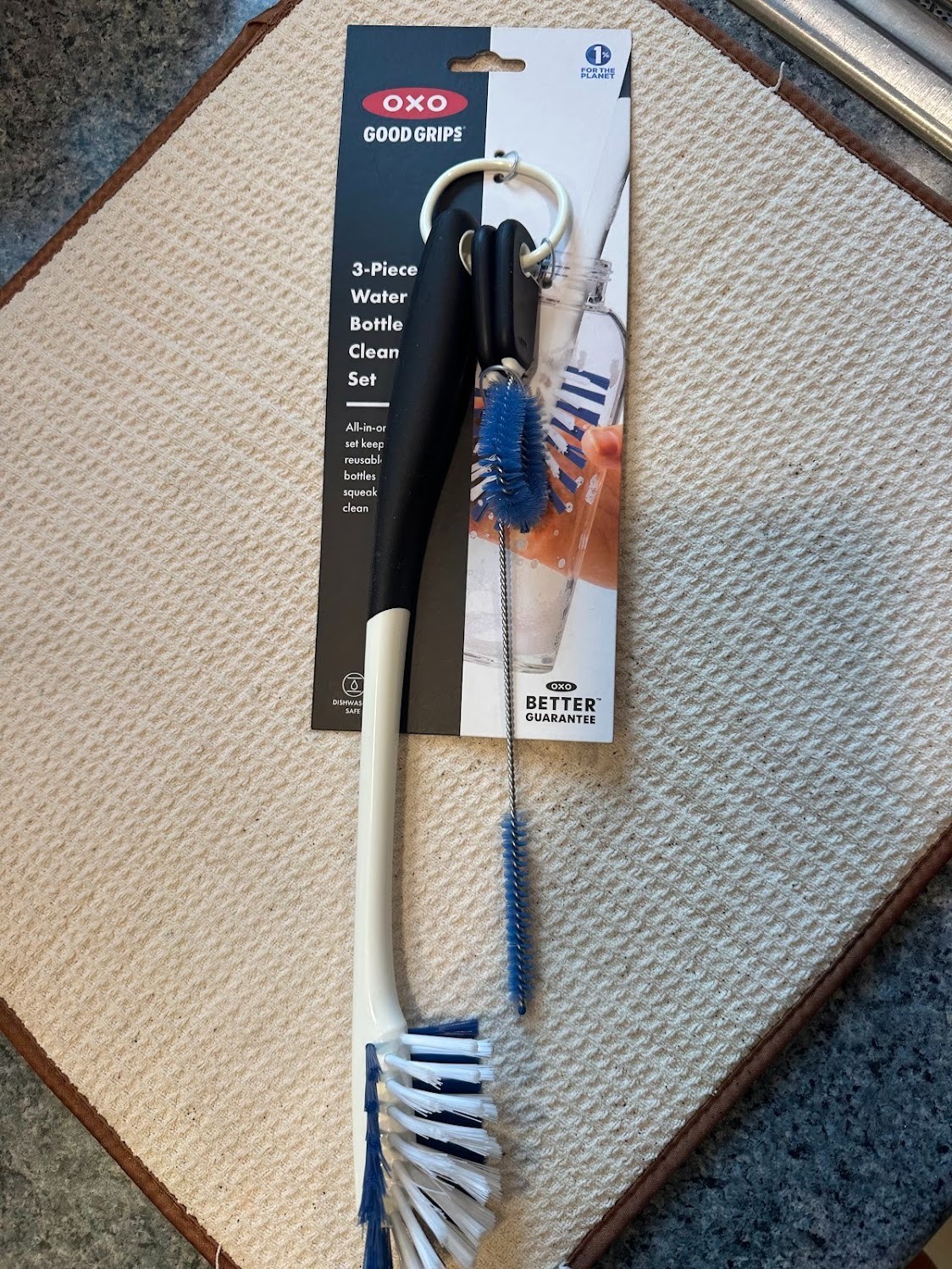 OXO Good Grips Water Bottle Cleaning Set 3 BRUSHES! BRAND NEW!