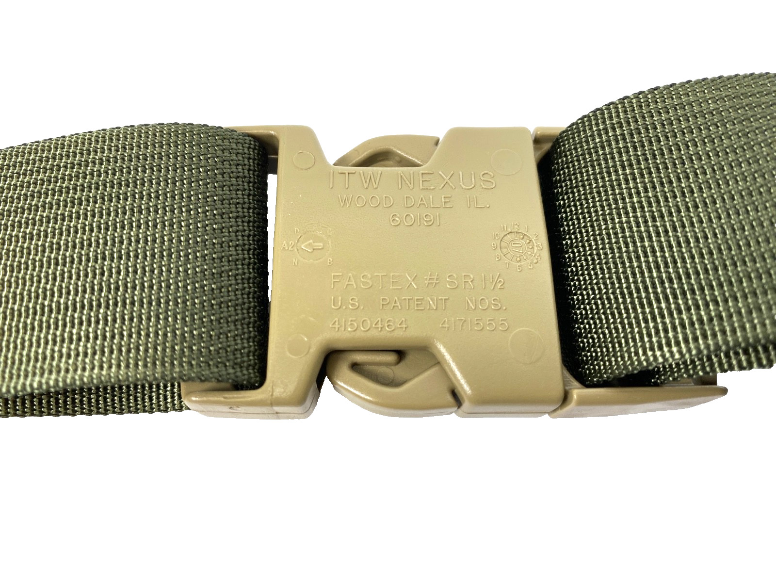 1.5" Lashing Strap Pack ALICE Pack MOLLE Pack Tie Down Cargo Strap RANGER GREEN