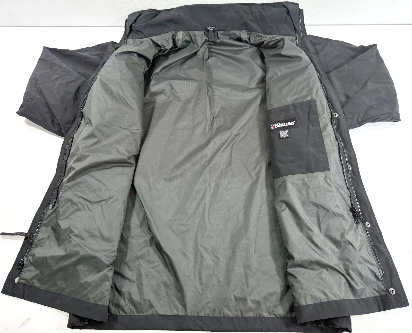 NEW LARGE REGULAR BLAUER 9860 B.DRY WATERPROOF PARKA SHELL BLACK LARGE REGULAR
