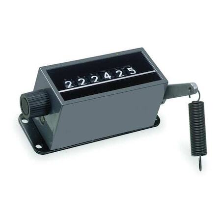 Dayton 6X596 Counter, Mechanical, Color: Black