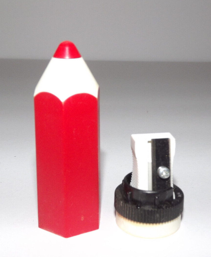 Vintage Pencil Shape Pencil Sharpener Plasic Made In Germany