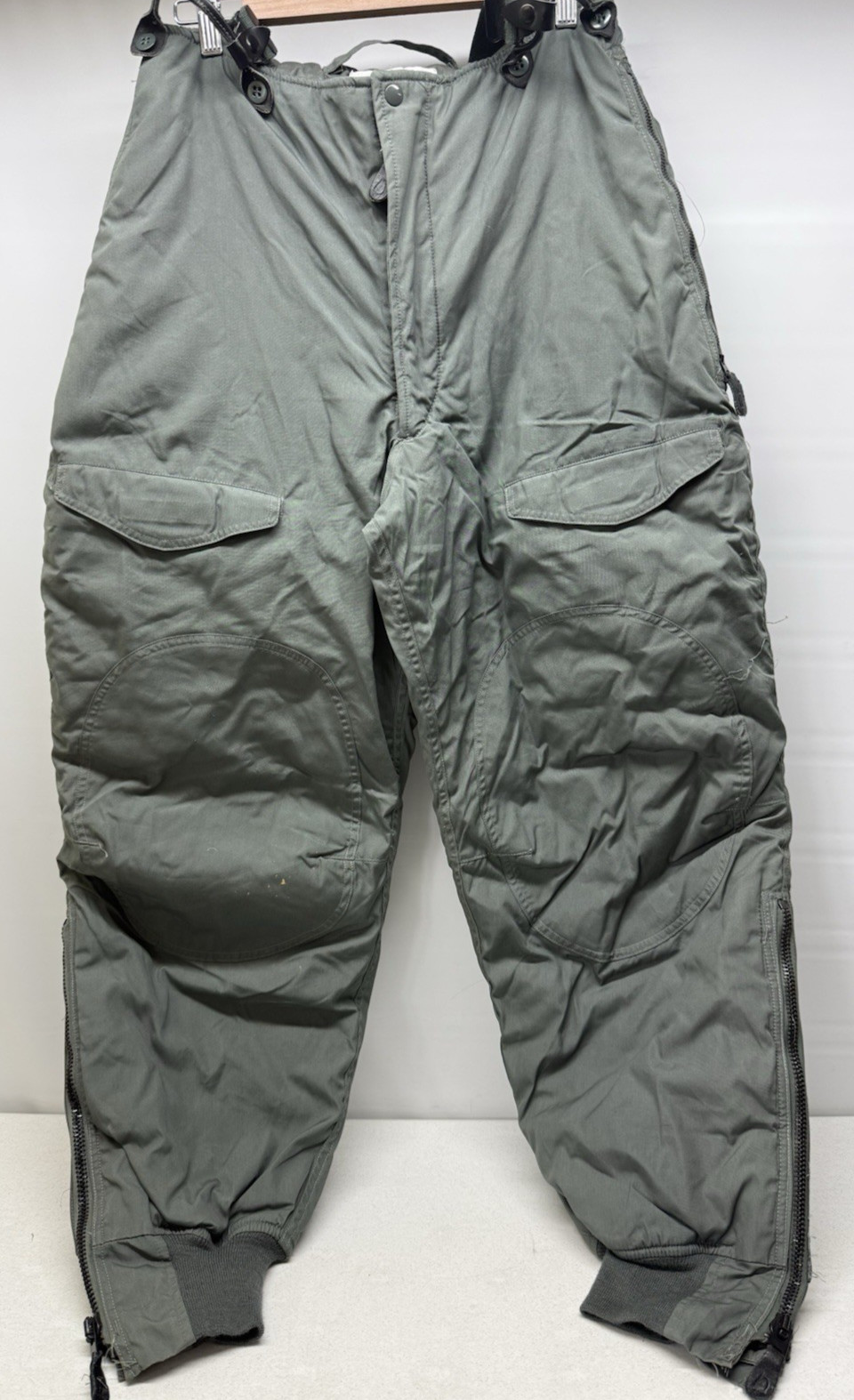 Vtg 82 USAF Trousers TYPE F-1B Extreme Cold Weather w/ Suspenders Men's 32