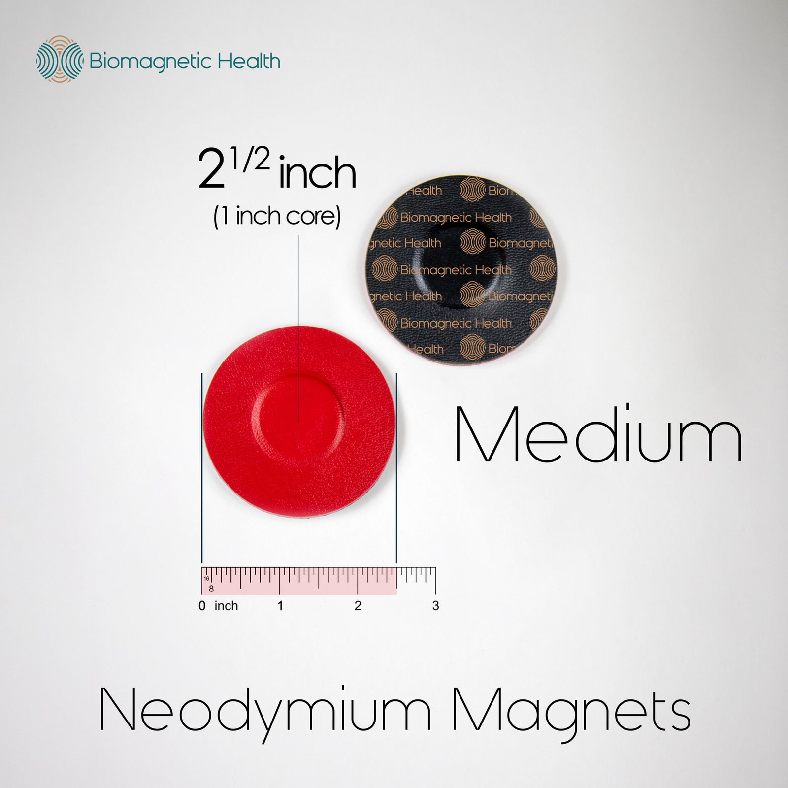 Medium Neodymium Biomagnetism Magnet Pair - 1.0 inch