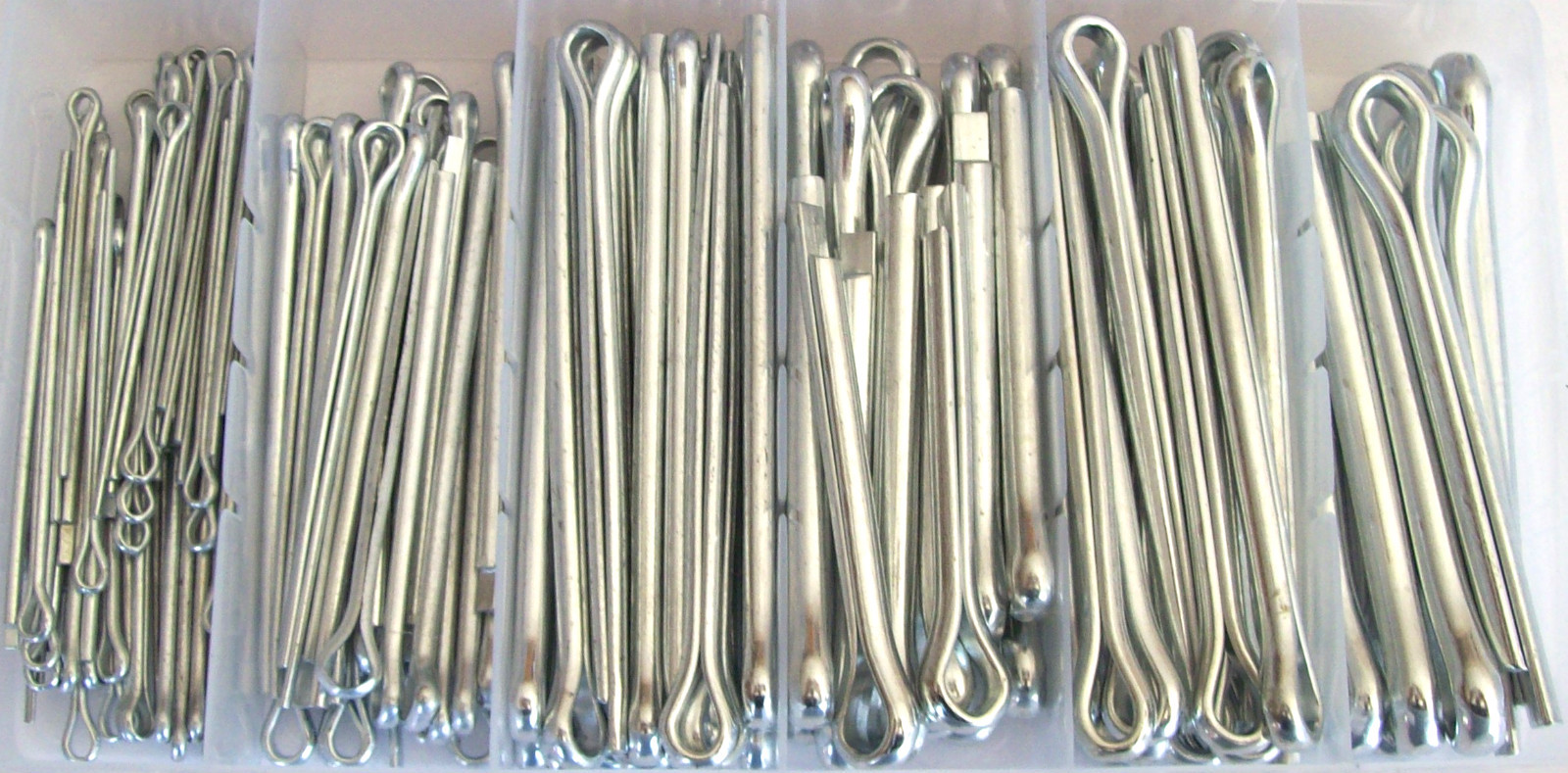 144pc GOLIATH INDUSTRIAL LONG COTTER PIN ASSORTMENT LCP144 SET EXTRA LARGE CLIP