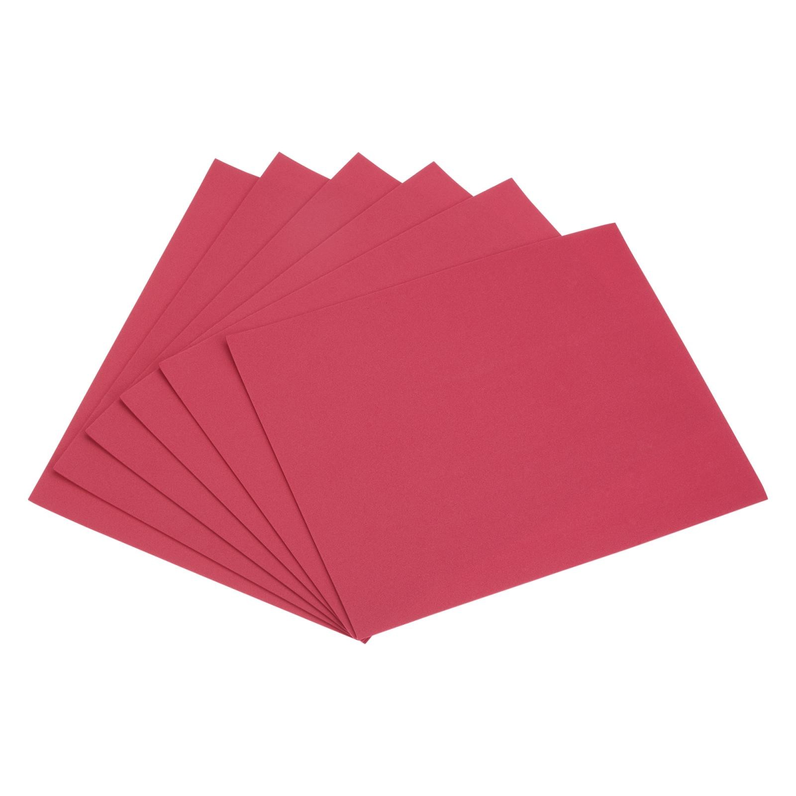 6 Pcs Dark Red EVA Foam Sheets 11 x 8 inch 1.7mm Thickness for Crafts DIY