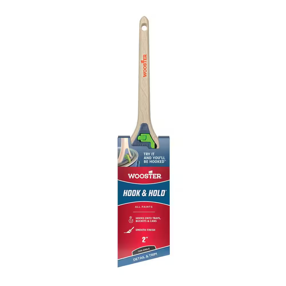 2 In. Polyester Hook and Hold Thin Angle Sash Brush