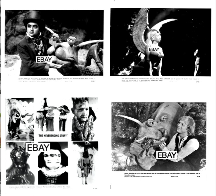SALE: THE NEVERENDING STORY 1984 ORIGINAL MOVIE PHOTOS LOT (4) SPHINX, CREATURES
