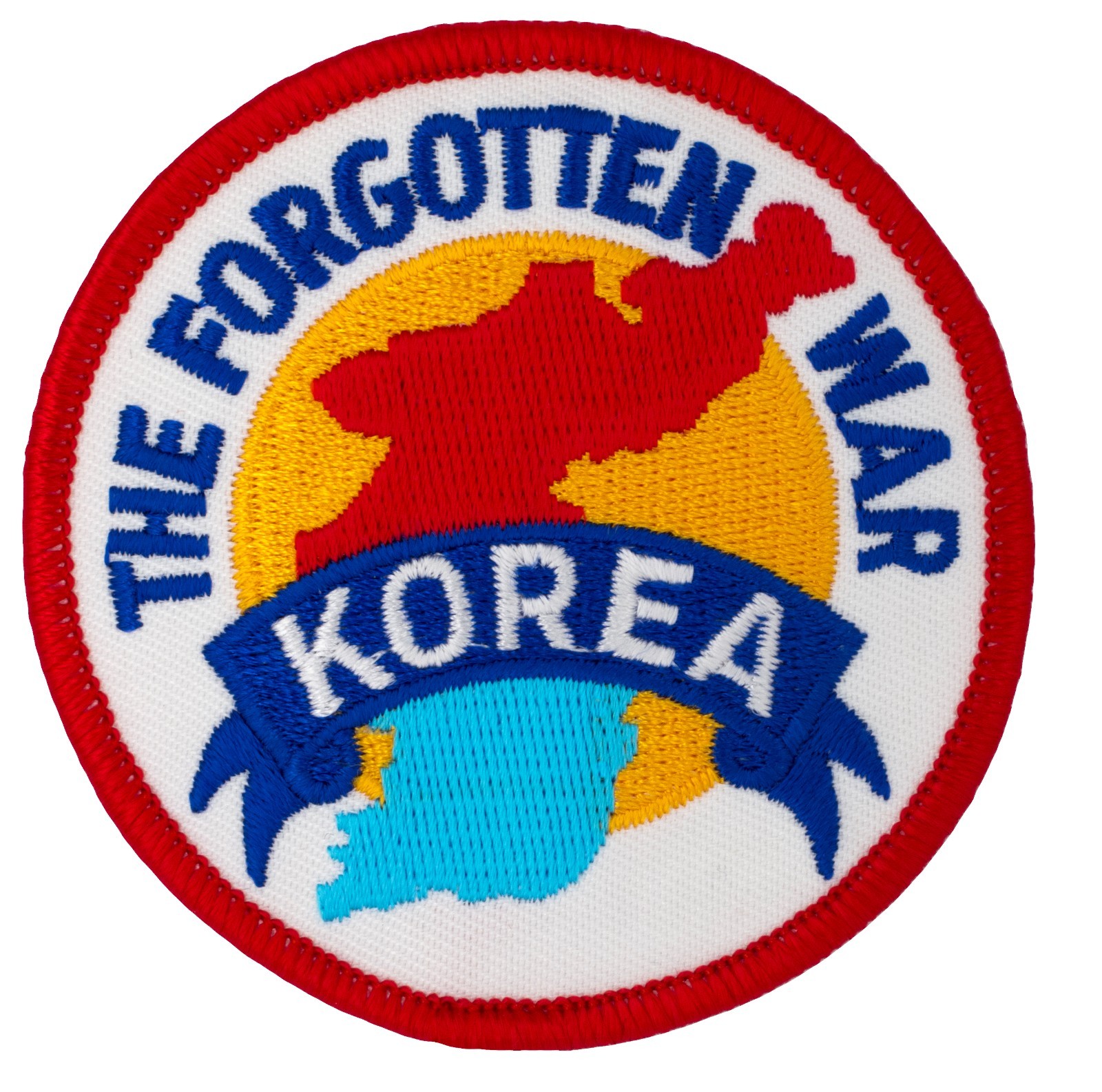 Korea - The Forgotten War (map) Patch (339) 3" Round Embroidered Patch 70759