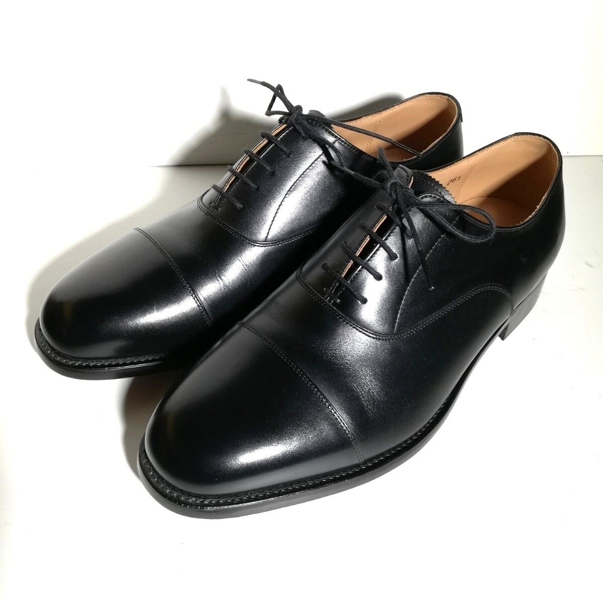 Scotch Grain Scotch Grain 4016 Straight Tip 26.5EEEE Black Leather Shoes