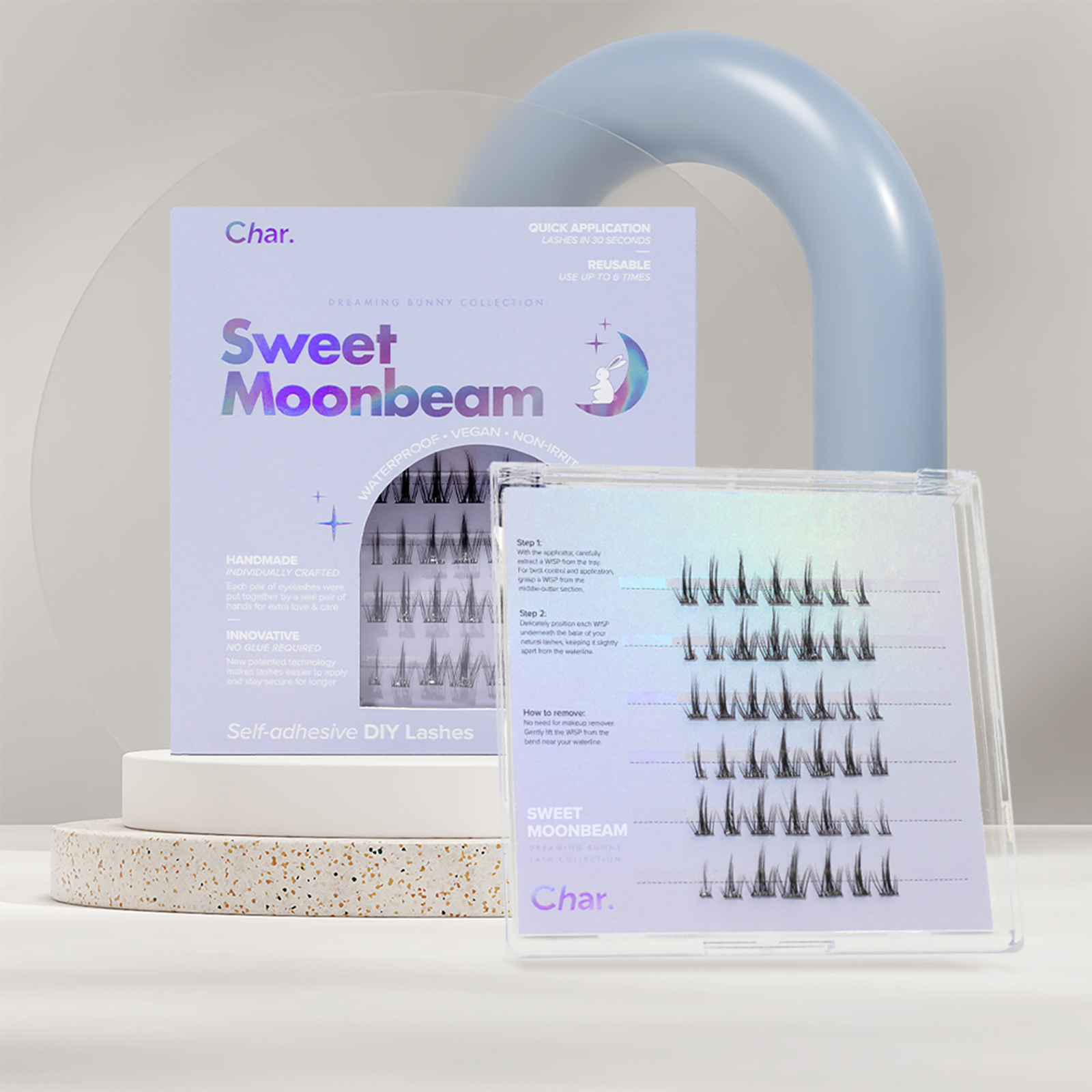 Eye Lashes - Sweet Moonbeam by Char Cosmetics for Women - 42 Pc Eyelashes