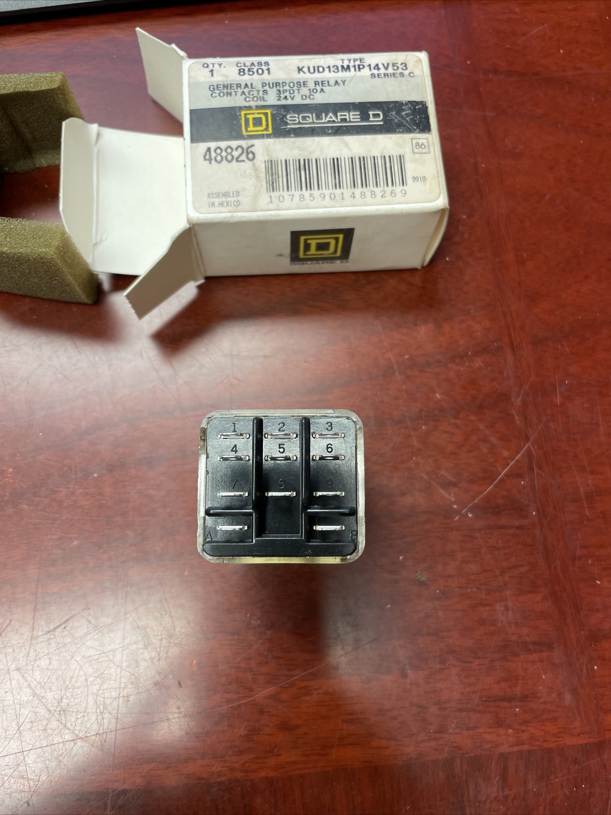 Square D Class: 8501 Relay. Part Number: KUD13M1P14V53. Series C