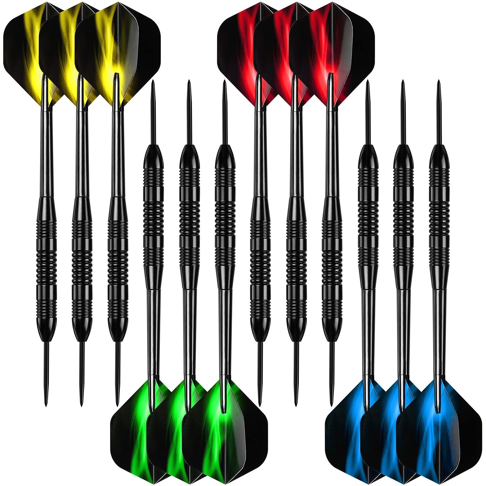 Accmor Darts Metal Tip Set, 12 Pack Steel Tip Darts Darts Set 24Grams Profess...