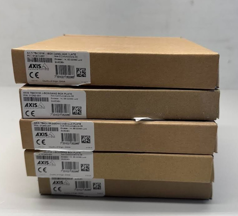Axis Communications T94C01M J-Box/Gang Box Plate (01243-001) LOT OF 5