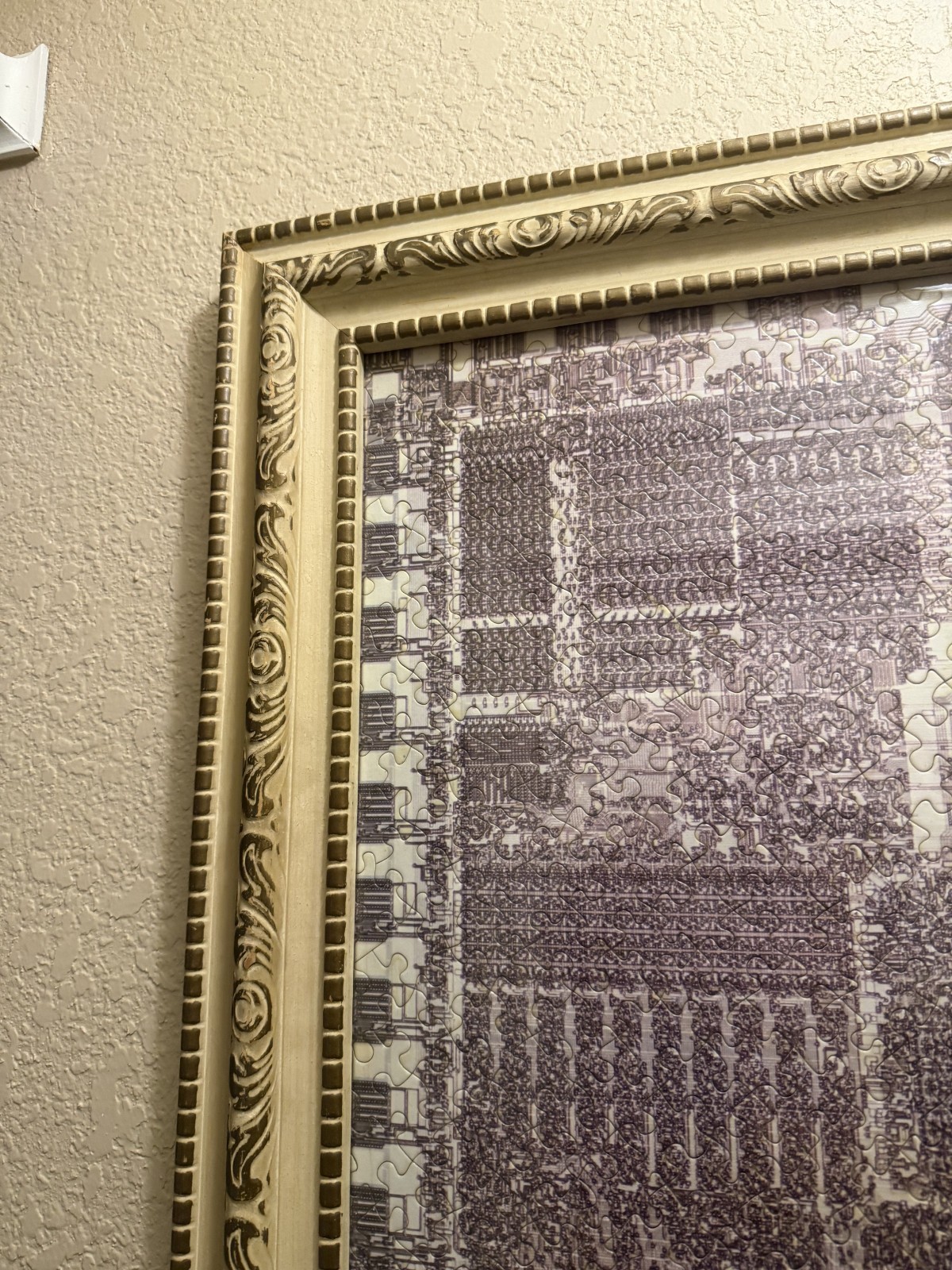 The Intel 8086 Framed Puzzle- An 8-bit Microprocessor Wall Art