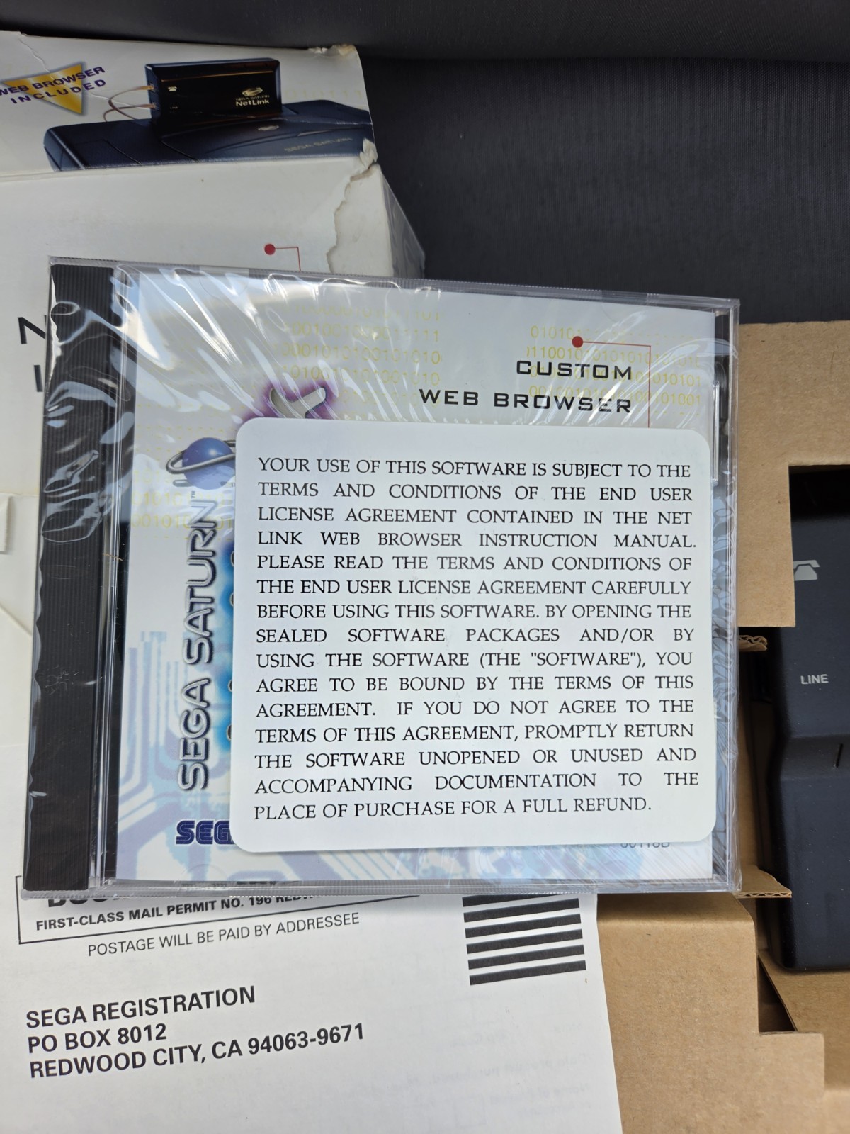 Netlink Planet Web Internet Modem Disc - Sega Saturn Net Link - CIB