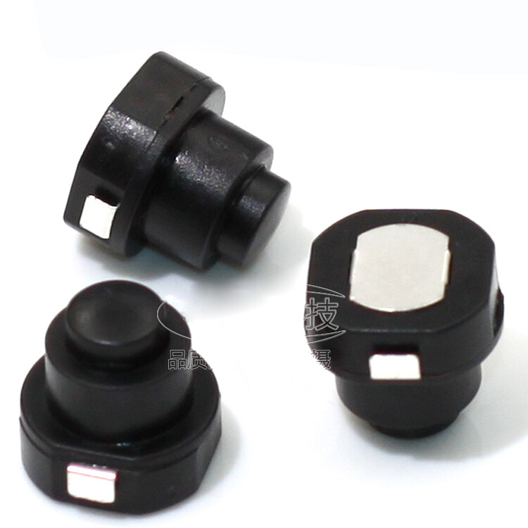 DC 30V 1A Flashlight Latching Torch Part Round Push Button Self-locking Switch