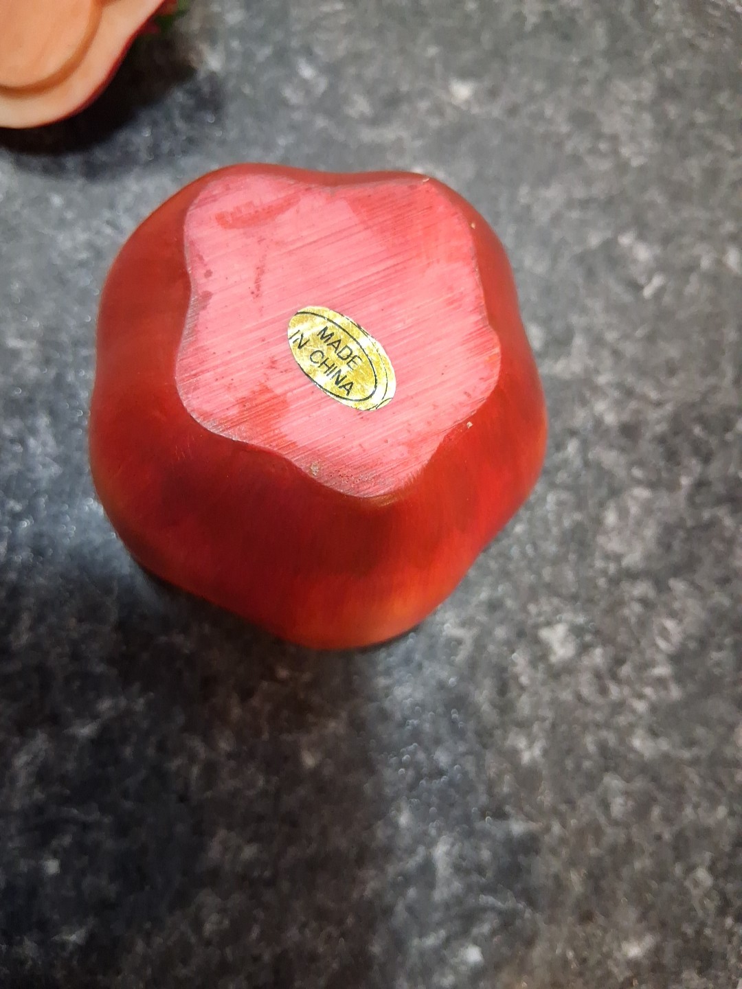 Red Apple Trinket Box 3"
