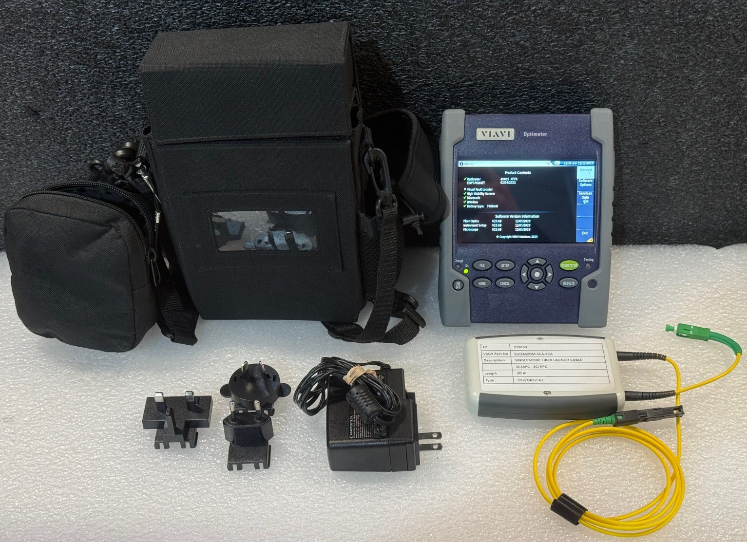 Viavi/JDSU EOPT-PONATT Optimeter + Launch Cable Accs. Alpha Bravo