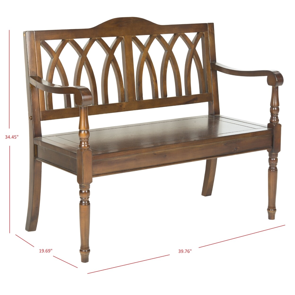 SAFAVIEH Benjamin Bench | Teak |