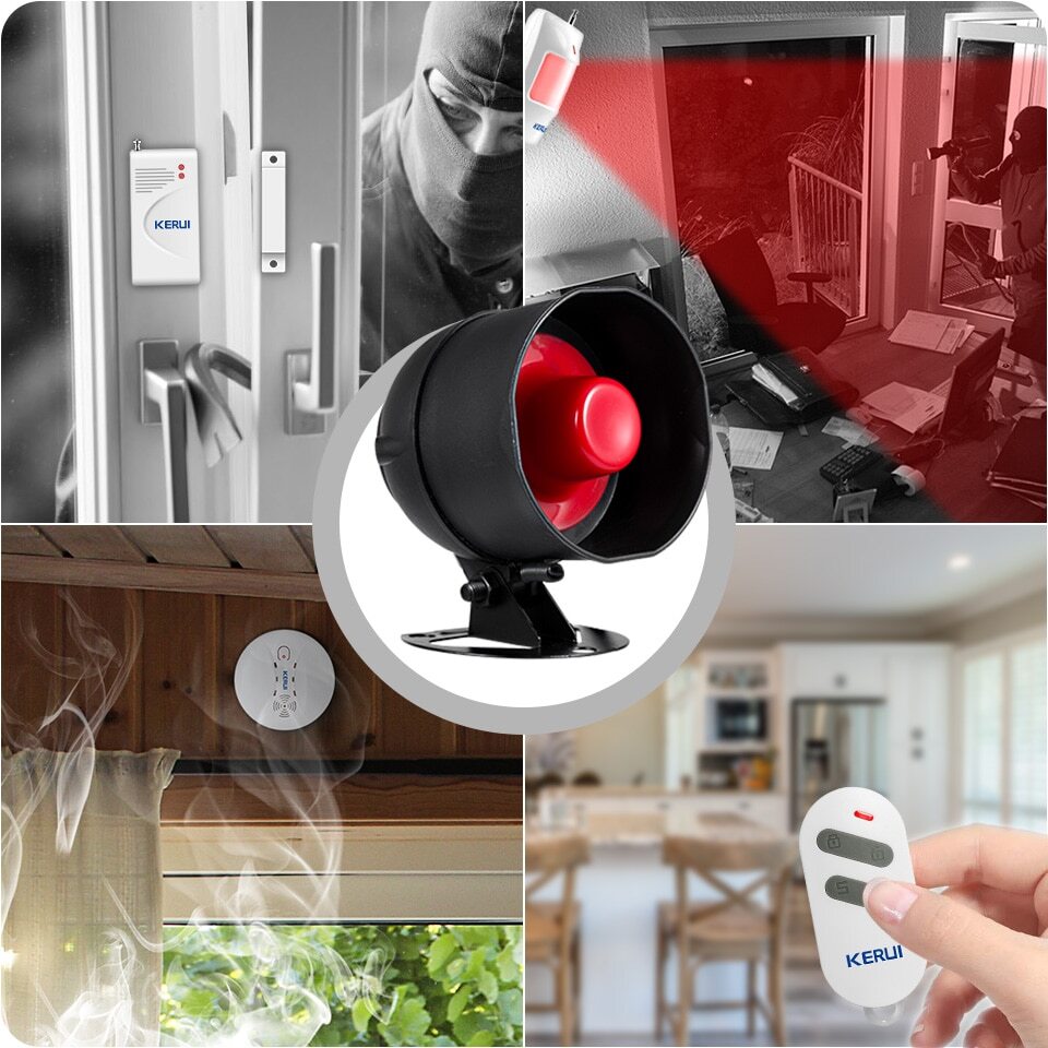 110dB WiFi Smart Home Security Alarm Kit Door Window Sensor System Alexa