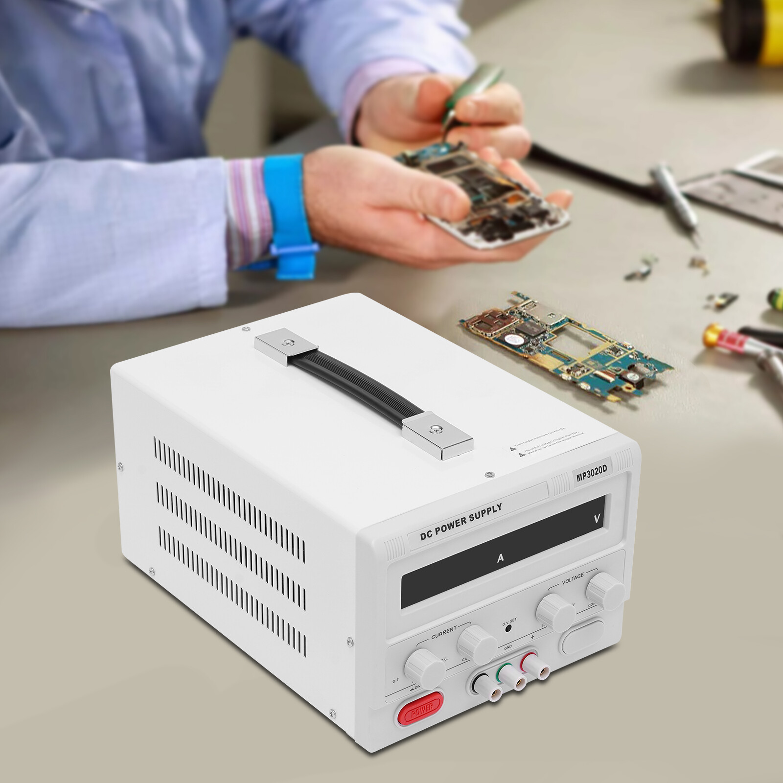 0-30V 0-20A Lab Test DC Power Supply Adjustable DC Regulated Power Variable 600W