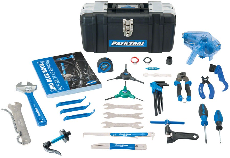Park Tool AK-5 Advanced Mechanic Tool Kit w/ 25 Tools, Bicycle Repair Book BBB-4