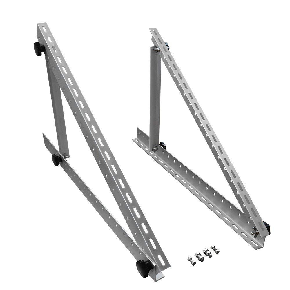 Renogy 28" Adjustable Solar Panel Mount Brackets Foldable Tilt Legs Flat Surface