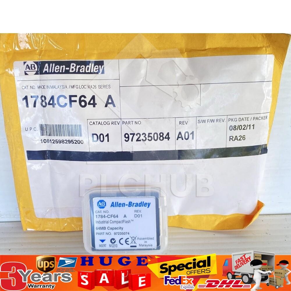 Allen-Bradley 1784-CF64 Memory Card 1784CF64 NEW AB 1PC US Free Tax