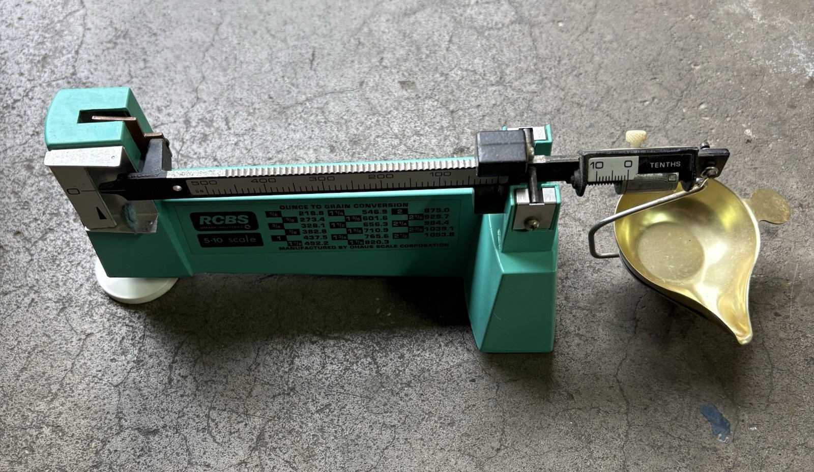 RCBS 5-10  Powder  Reloading Balance Beam Scale