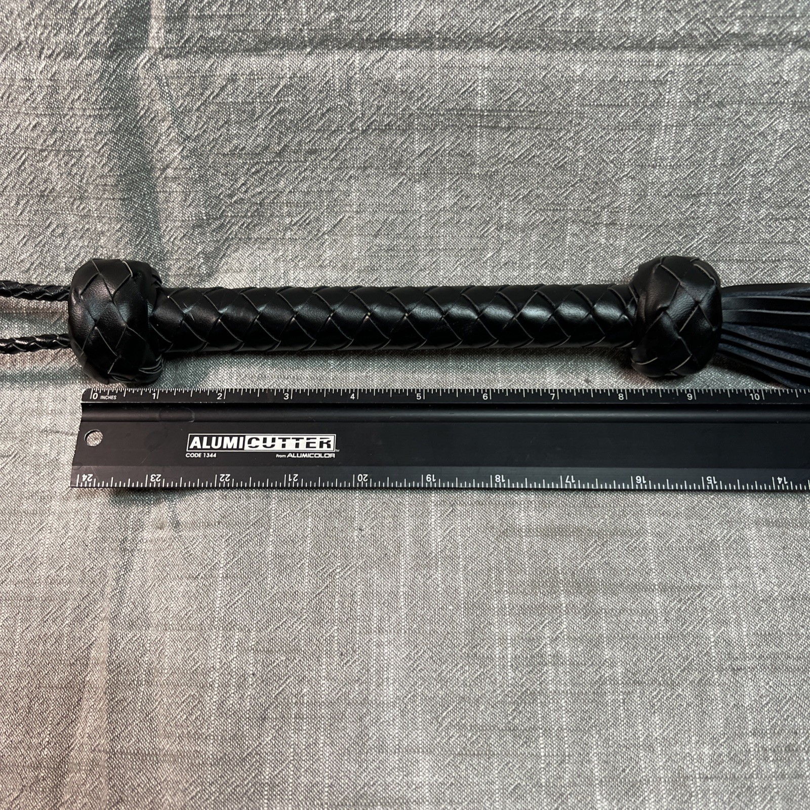 Leather 18” Whip With 9 “ Handle 4.5” Wrist Loop