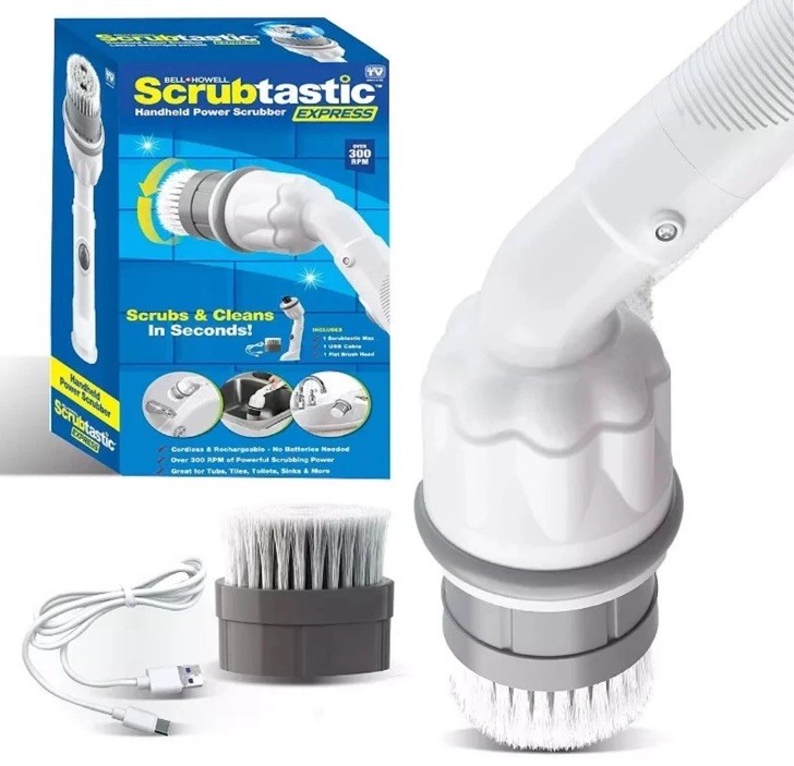 The Bell+Howell Scrubtastic Express Handheld Power Scrubber/300 RMP, New, S.F.