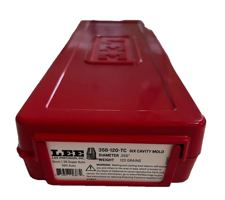 LEE 90387 6 Cavity 9MM Bullet Mold 356-120-TC DIA .356 120 Grain *Insured Ship*