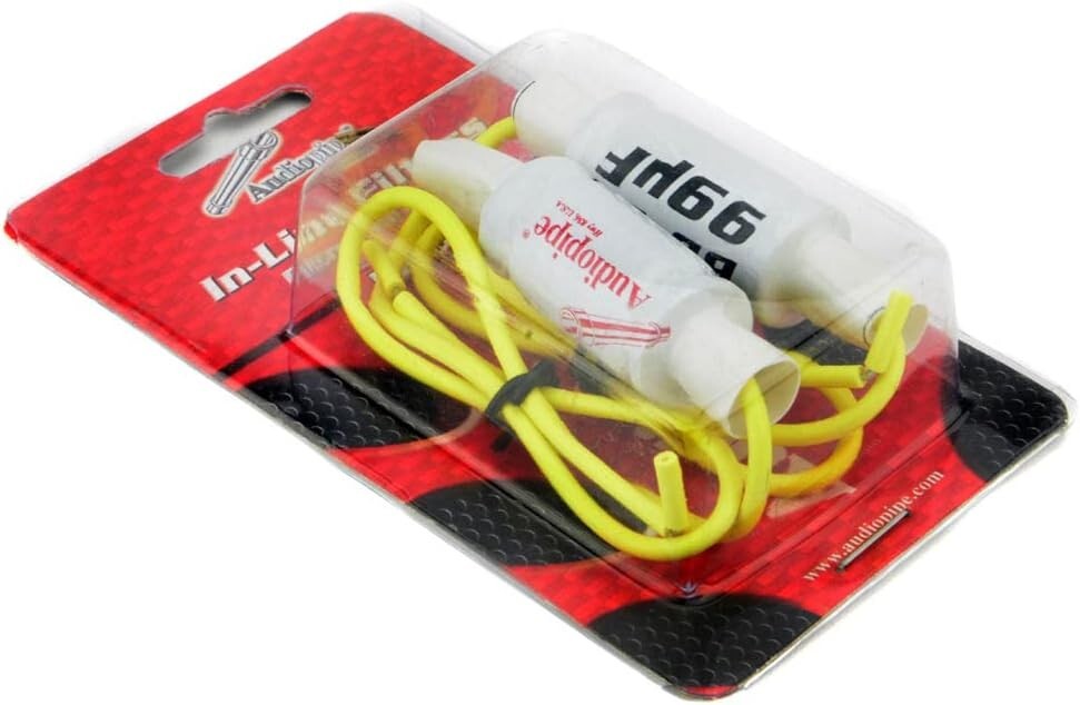 Pair of BB99 Audiopipe in Line Noise Filter Speaker Bass Blocker 4 OHM Blockers