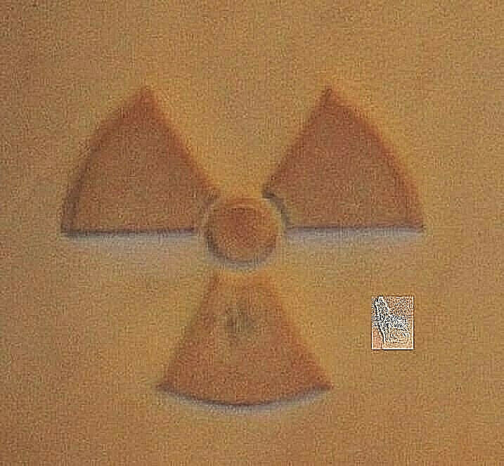 CRAFTOOL - TANDY LEATHER 3D STAMP - 8598-00   RADIOACTIVE  - NEW