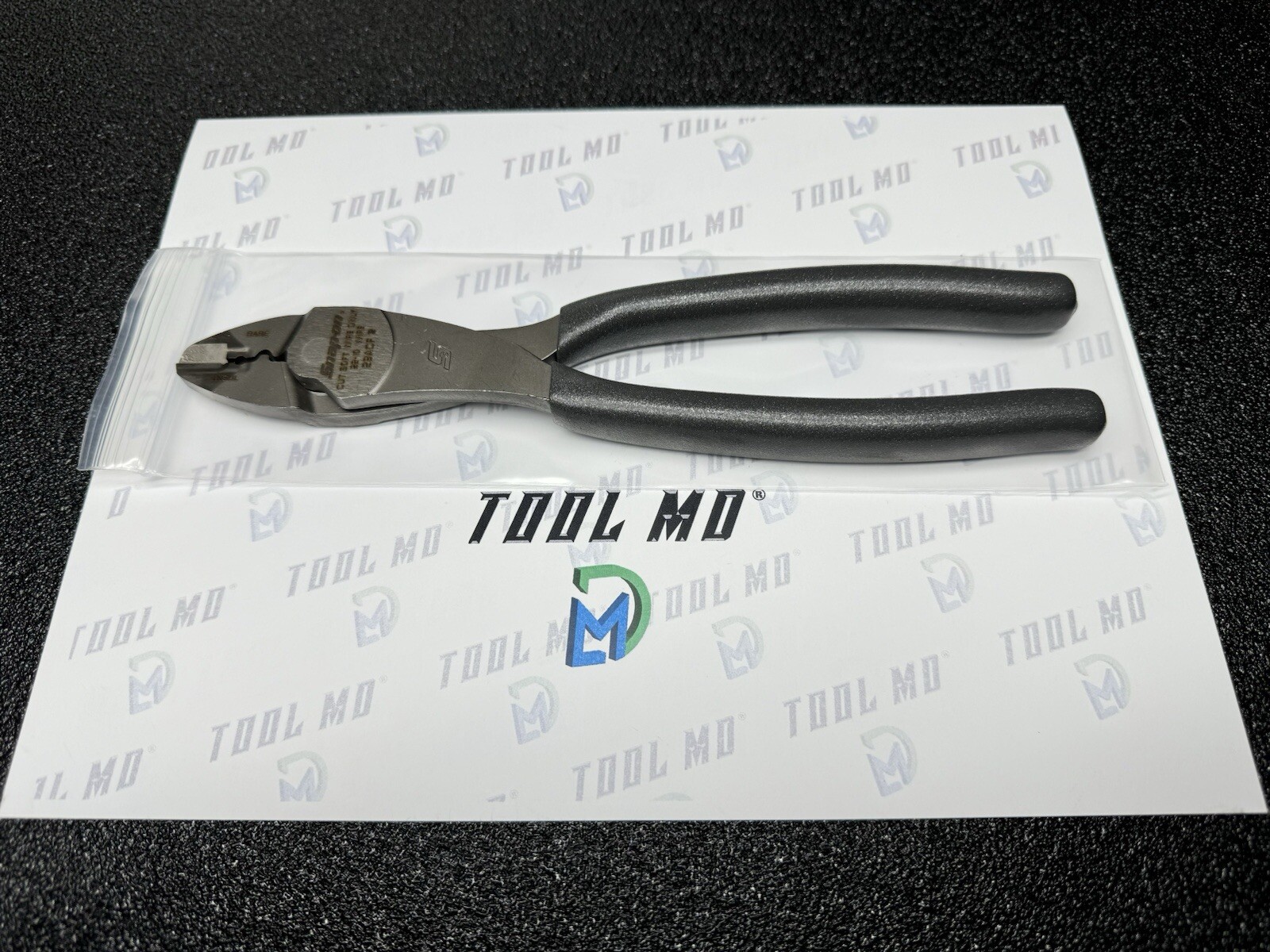Snap-on Tools NEW DARK TITANIUM Soft Grip 9" Wire Terminal Crimping Tool 29ACF