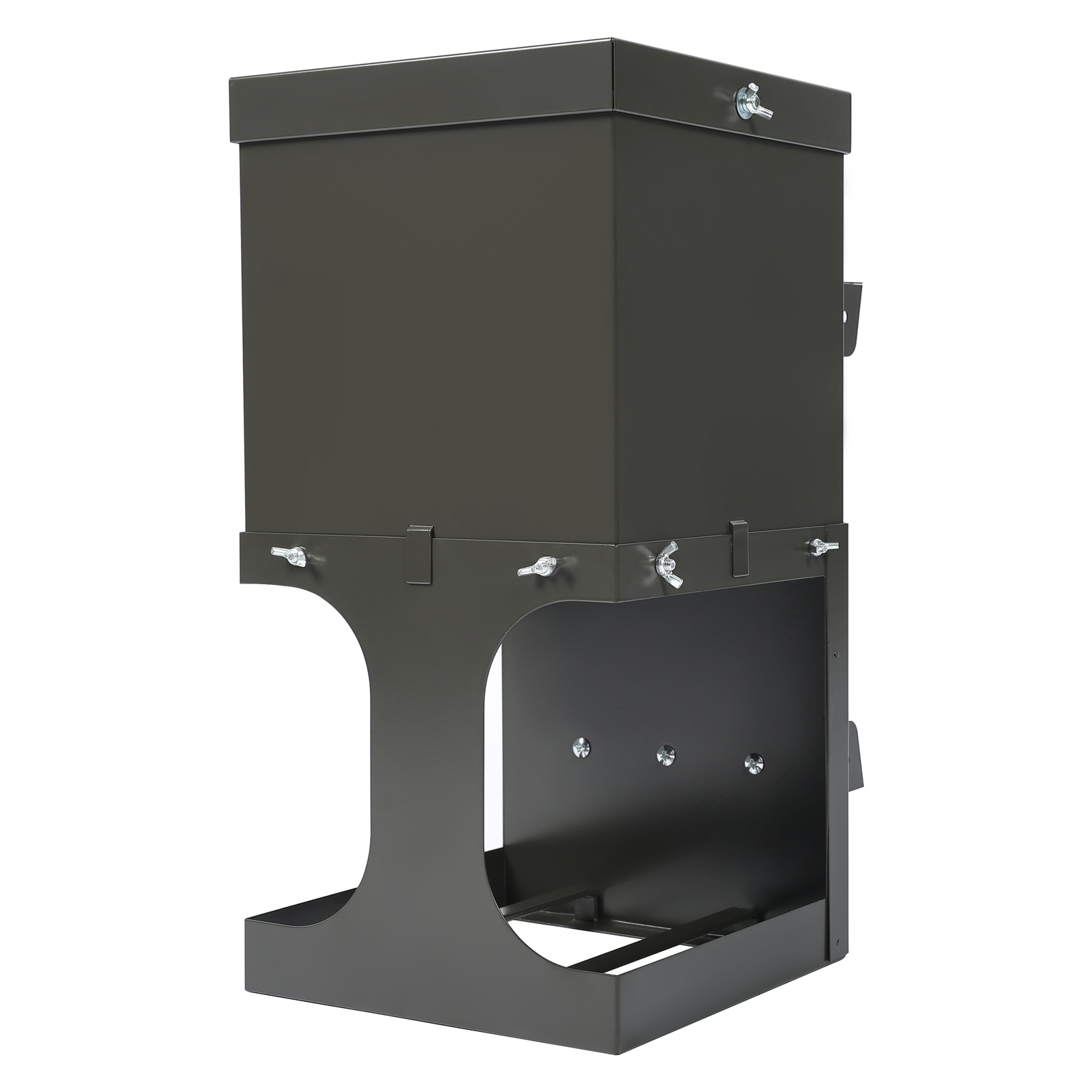 Heavy Duty Deer Hunting Feeder For Holds Salt Mineral Wildlife Other Animal Feed