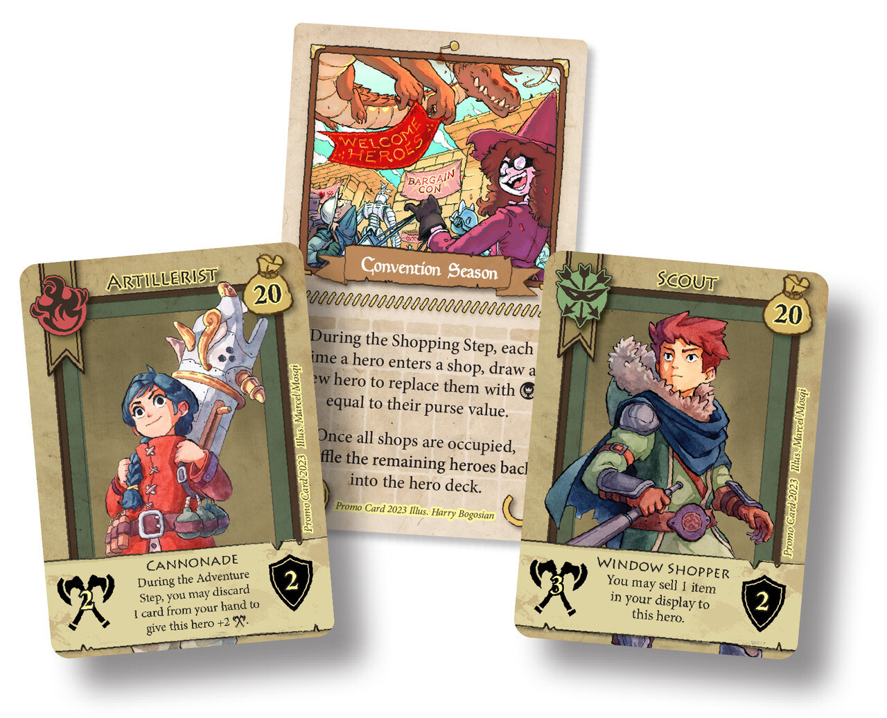 Bargain Quest Brick & Mortar Promo Pack Tabletop Strategy Fantasy Renegade Game