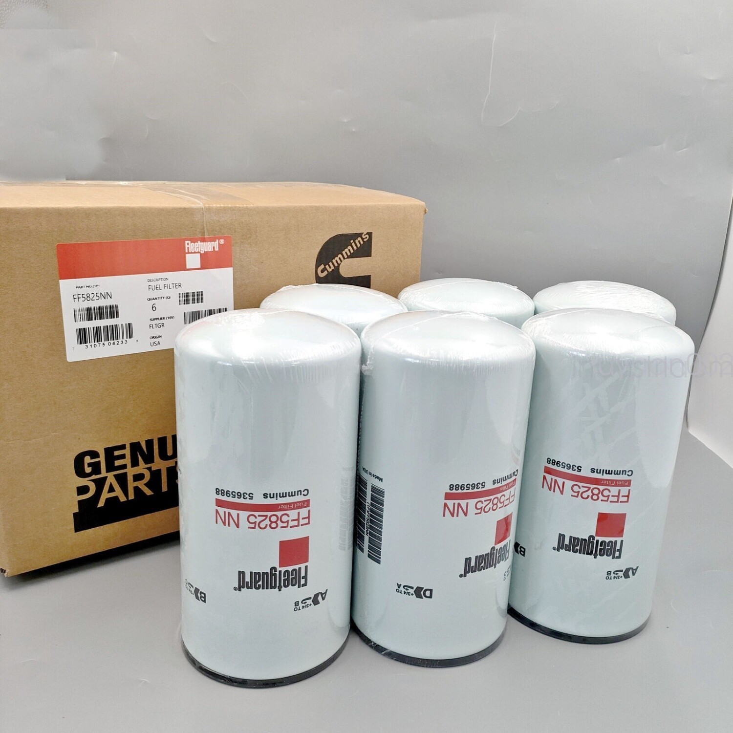 6PCS For Fleet guard Fleetguard FF5825NN 5599456 Fuel Filter NanoNet X15 Cummins