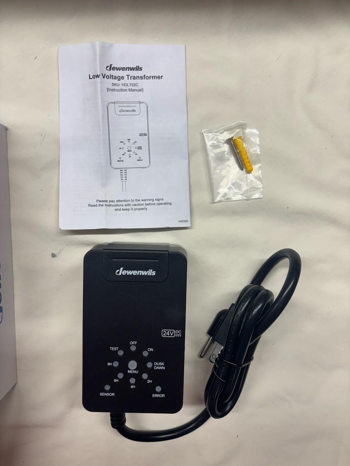 Dewenwils Low Voltage Transformer Sensor & Timer HDLT02C 2.5A 60VA DLT060-24-P
