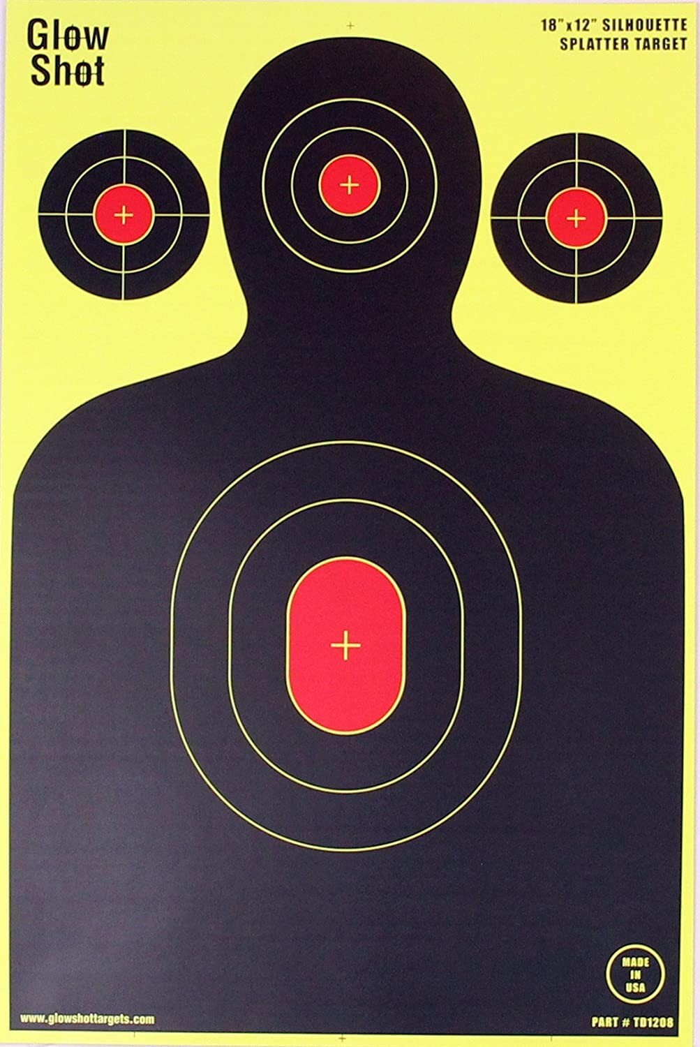 10 Pack LARGE 12" X 18" Silhouette Reactive Splatter Targets Glow for Gun Rifle