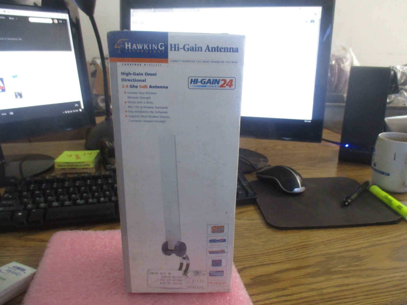 Hawking Technology Hi-Gain Antenna. Model: HA1651P. New Old Stock