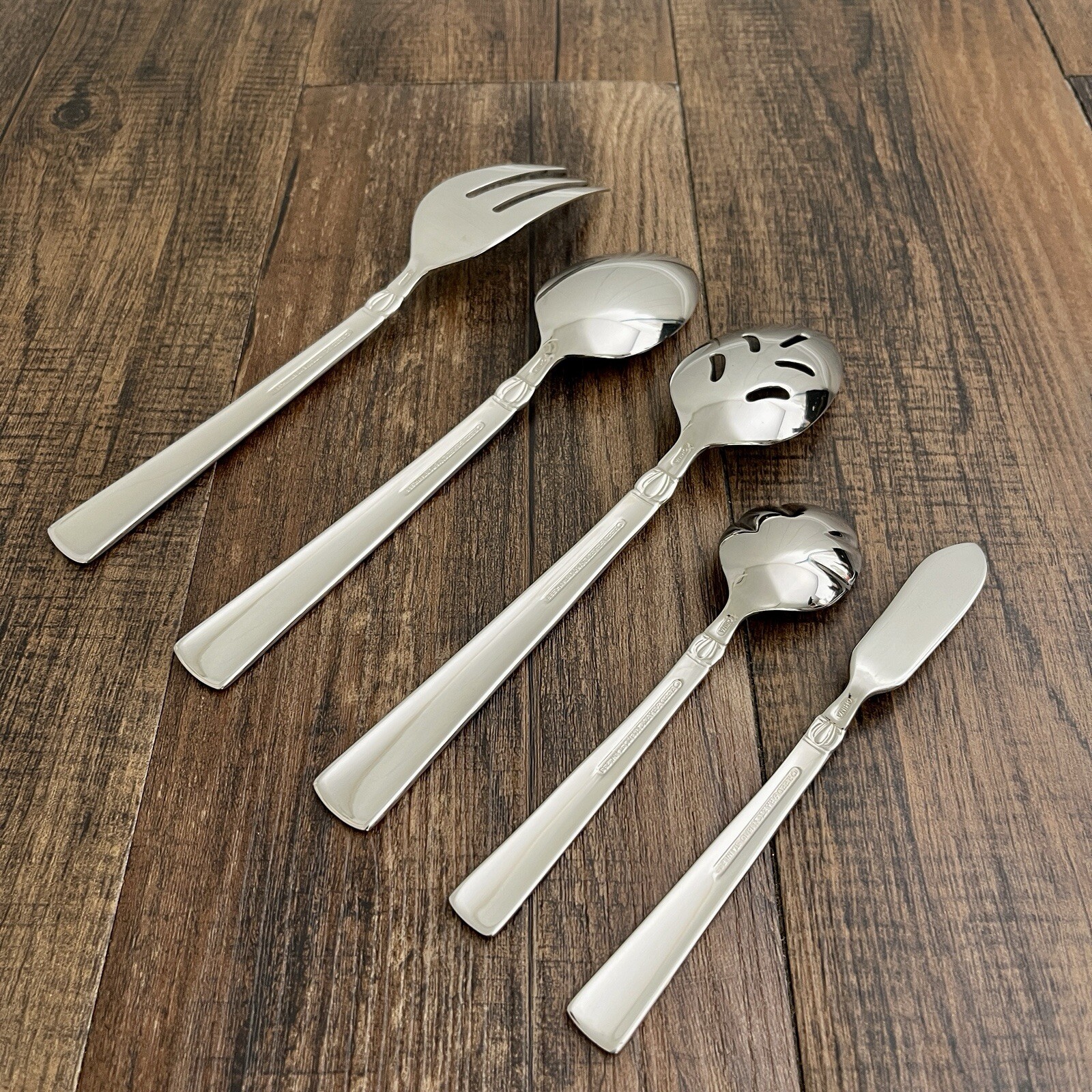 Reed & Barton Sanderling 5 Pc Serving Set Stainless Replacement Glossy
