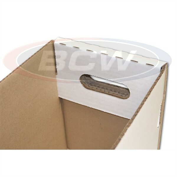 Bundle of 5 BCW Folded Glueless Long Comic Book Storage Boxes cardboard box