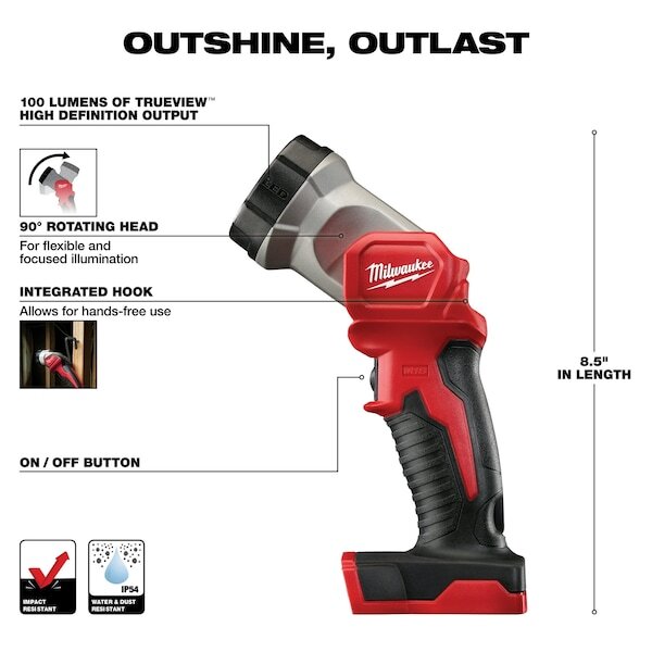 Milwaukee Tool 2696-26 M18 Cordless Combo Kit, 18 Volt Dc, 6 Tools