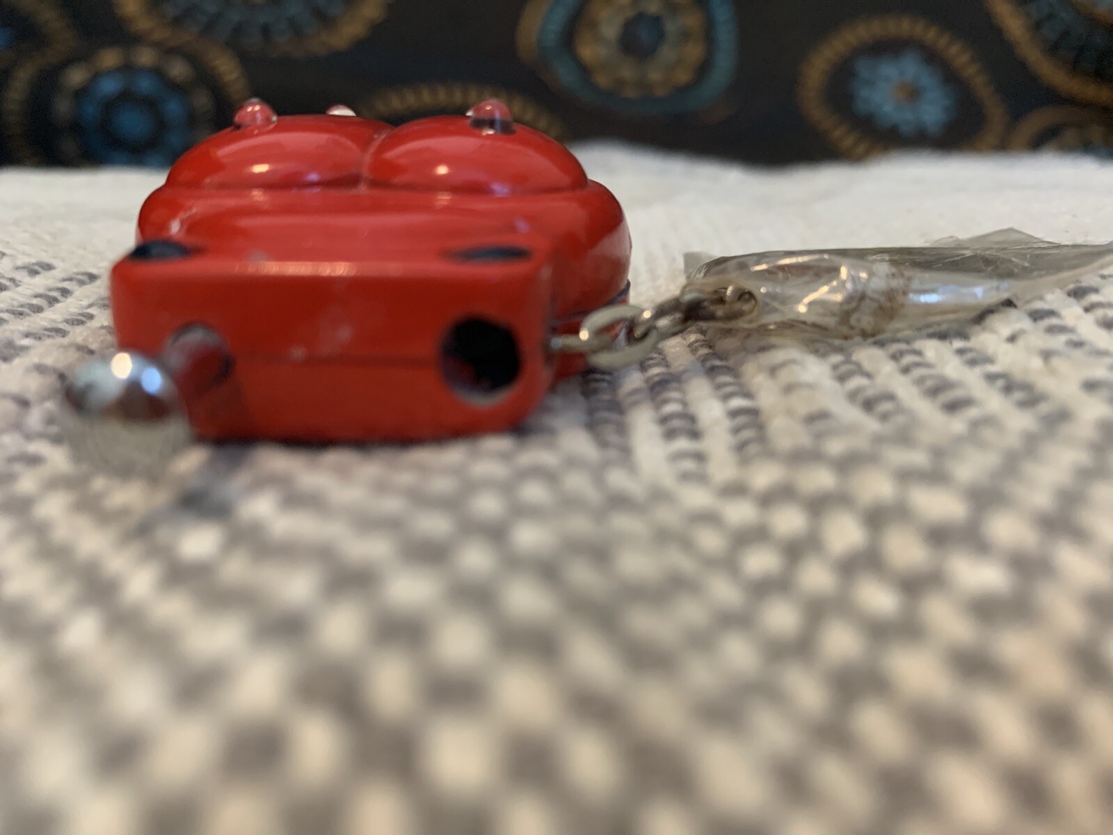 Red BEETLE CIGARETTE LIGHTER. Keychain Sealed
